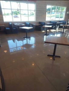 stained polished concrete